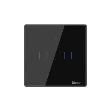 SONOFF T3 - Τριπλός Έξυπνος Γυάλινος Διακόπτης Αφής Επίτοιχος (T3EU3C-TX)