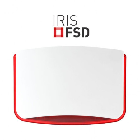 Sigma IRIS IRIS FSD/R Σειρήνα εξωτερική λευκή με LED Flash κόκκινο