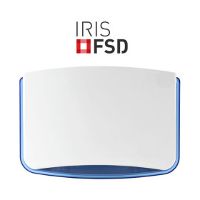 Sigma IRIS IRIS FSD/Β Σειρήνα εξωτερική λευκή με LED Flash μπλε 122db