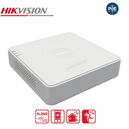 HIKVISION DS-7104NI-Q1/4P Δικτυακό καταγραφικό 4 IP POE