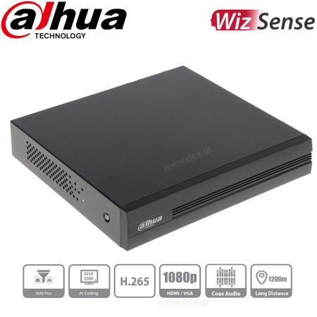 DAHUA XVR1B08-I WizSense  Καταγραφικό 8 καναλιών + 2 IP