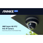 ANNKE I91BK 4MP PTZ 4X optical Zoom H.265 IR 20M IP66 Facial detection Built-in Microphone