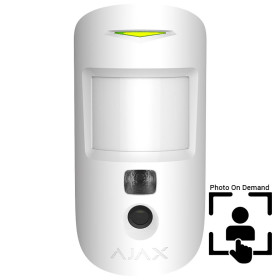Ajax MotionCam Ανιχνευτής κίνησης με κάμερα Λευκό (PhOD)