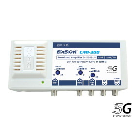 Edision CAM-300 Κεντρικός Ενισχυτής 5G 2-UHF/1-VHF/FM 115dBμV