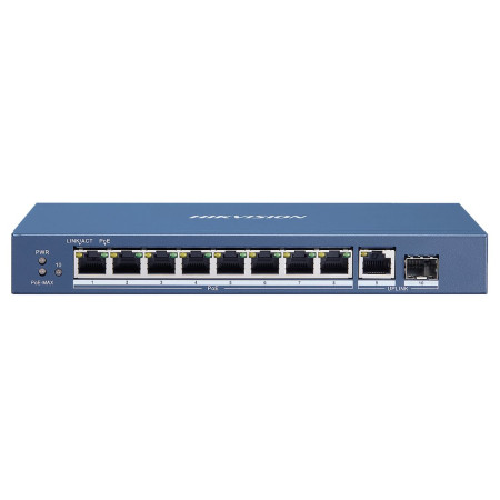 HIKVISION DS-3E0510P-E PoE Switch 8 θέσεων, 2xHi-PoE, 6xPoE και 1xRJ45 uplinks