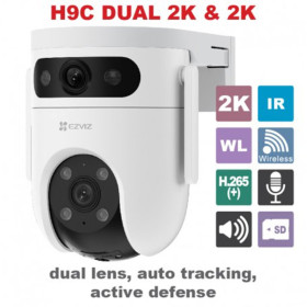 EZVIZ CS-H9c 2K Dual lens PT Camera MP WiFi PTZ camera