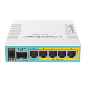 MikroTik RB960PGS 800MHz CPU, 128MB RAM, 5xGLAN, Level 4