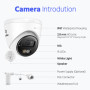 ANNKE I91DS 4K 2.8mm IP POE dome camera Smart Dual Light ( IR & NightChroma) Two-Way Audio