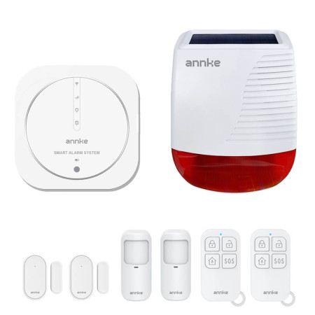 ANNKE Smart A113 Kit  + Solar Siren Σετ ασύρματου συναγερμού GSM/Wifi σύνδεση με Tuya App